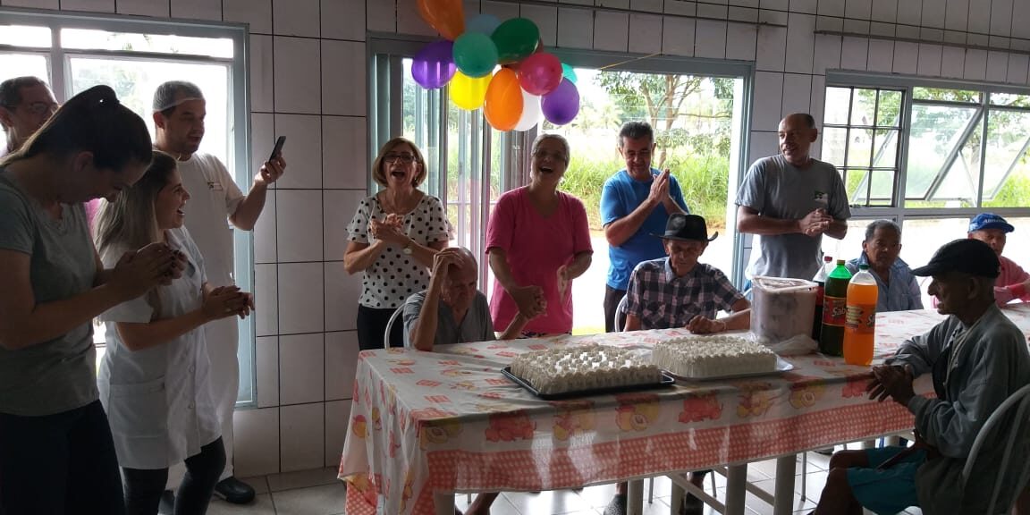 Festa dos Aniversariantes do Mês de Fevereiro 2020 do Lar dos Velhinhos de Jales